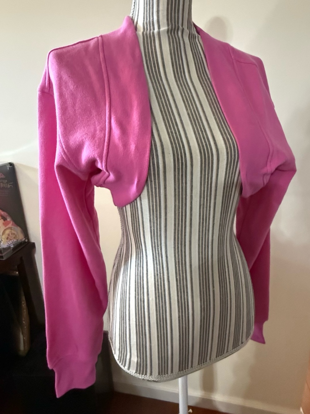 Pink Cropped Bolero Cardigan Shrug PINK NWT Small